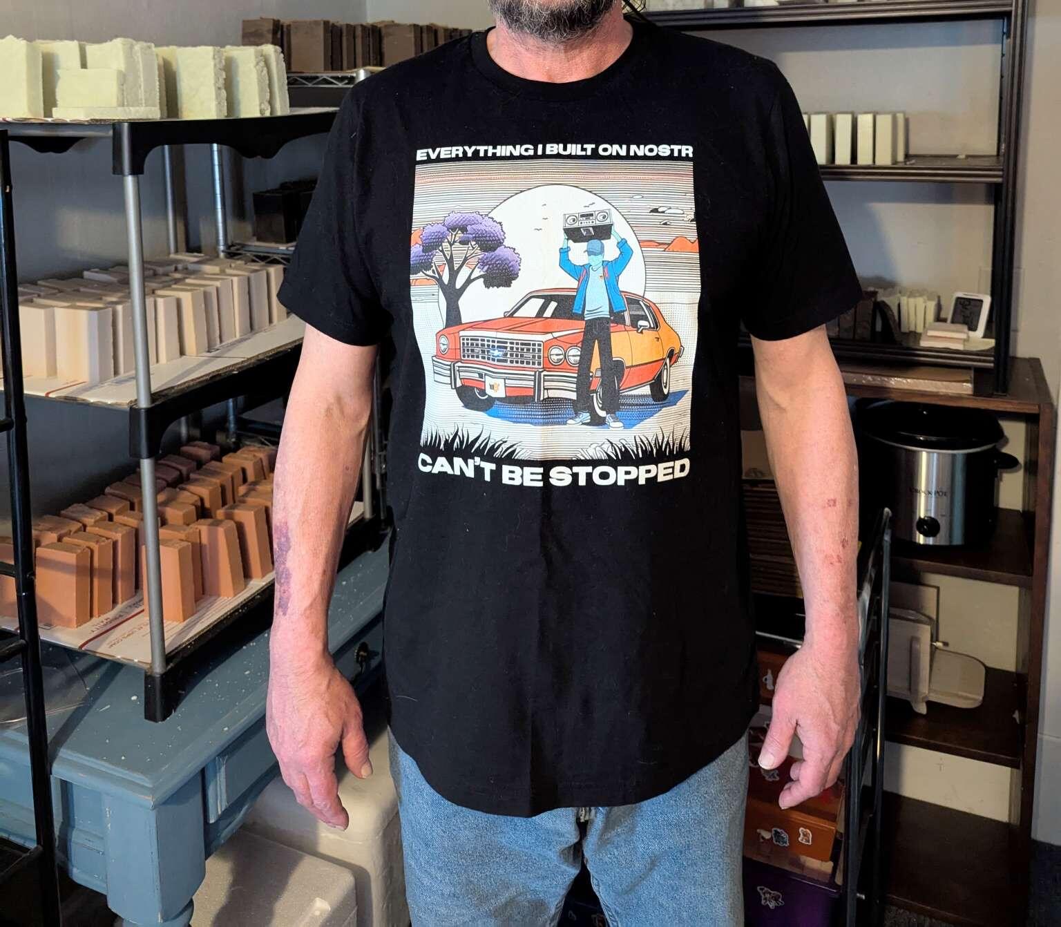 Customer wearing Bullish Shop apparel