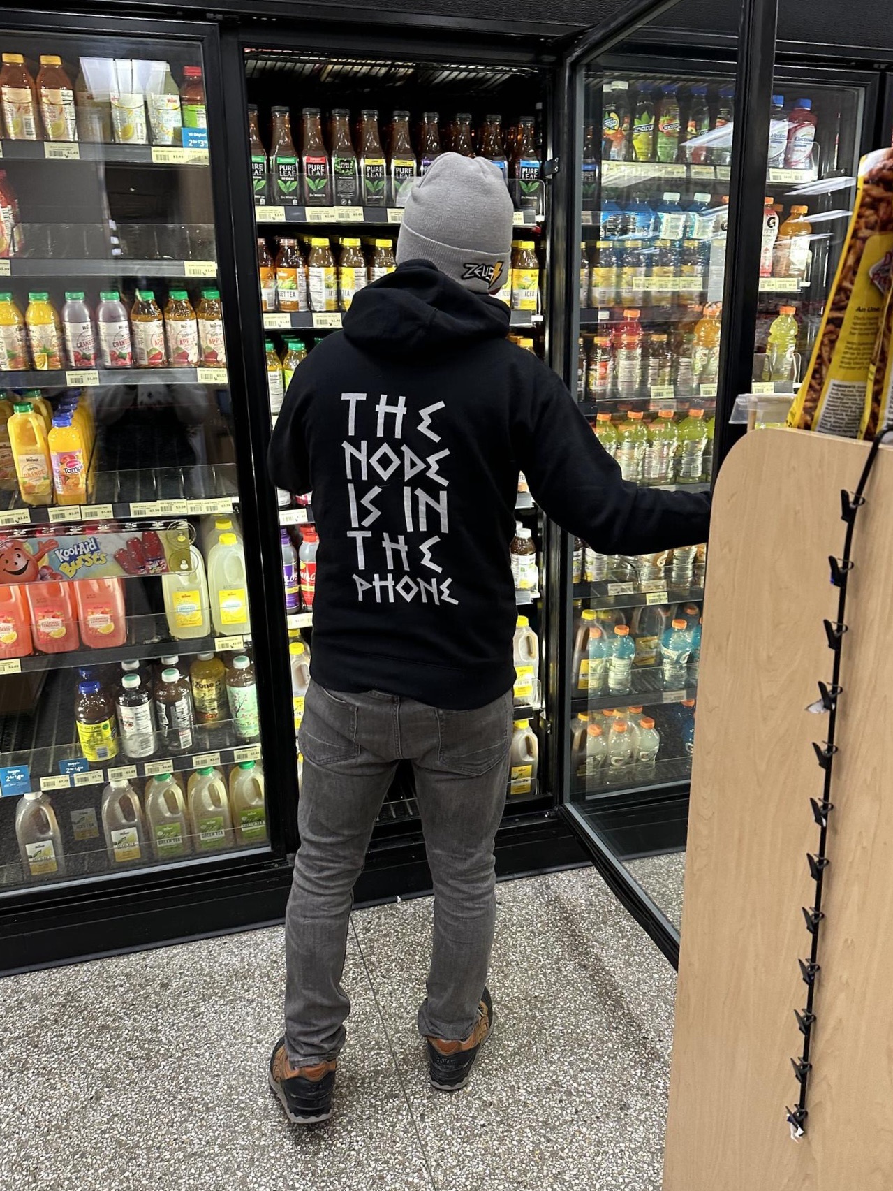Customer wearing Bullish Shop apparel